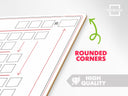 11x14 Division Dry Erase Board – Long Division for 2-Digit Divisors