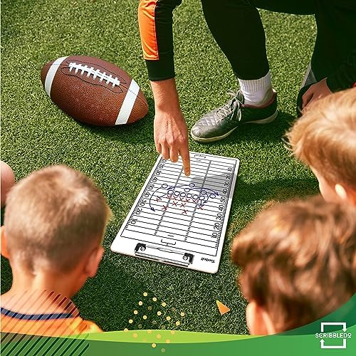 Football Dry Erase Coaching Clipboard 15x9 Double Sided