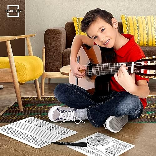 Guitar Strings & Necks Dry Erase Lapboard 11 x 14 Inch Double Sided