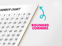 Number Bond, Ten Frame, Number Line & 1–120 Chart Dry Erase Board – 9x12
