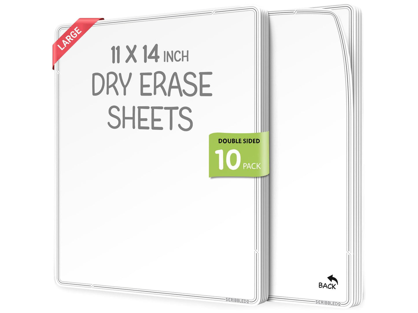 Large White Dry Erase Flexic Sheet 11"x14" (10 pc)