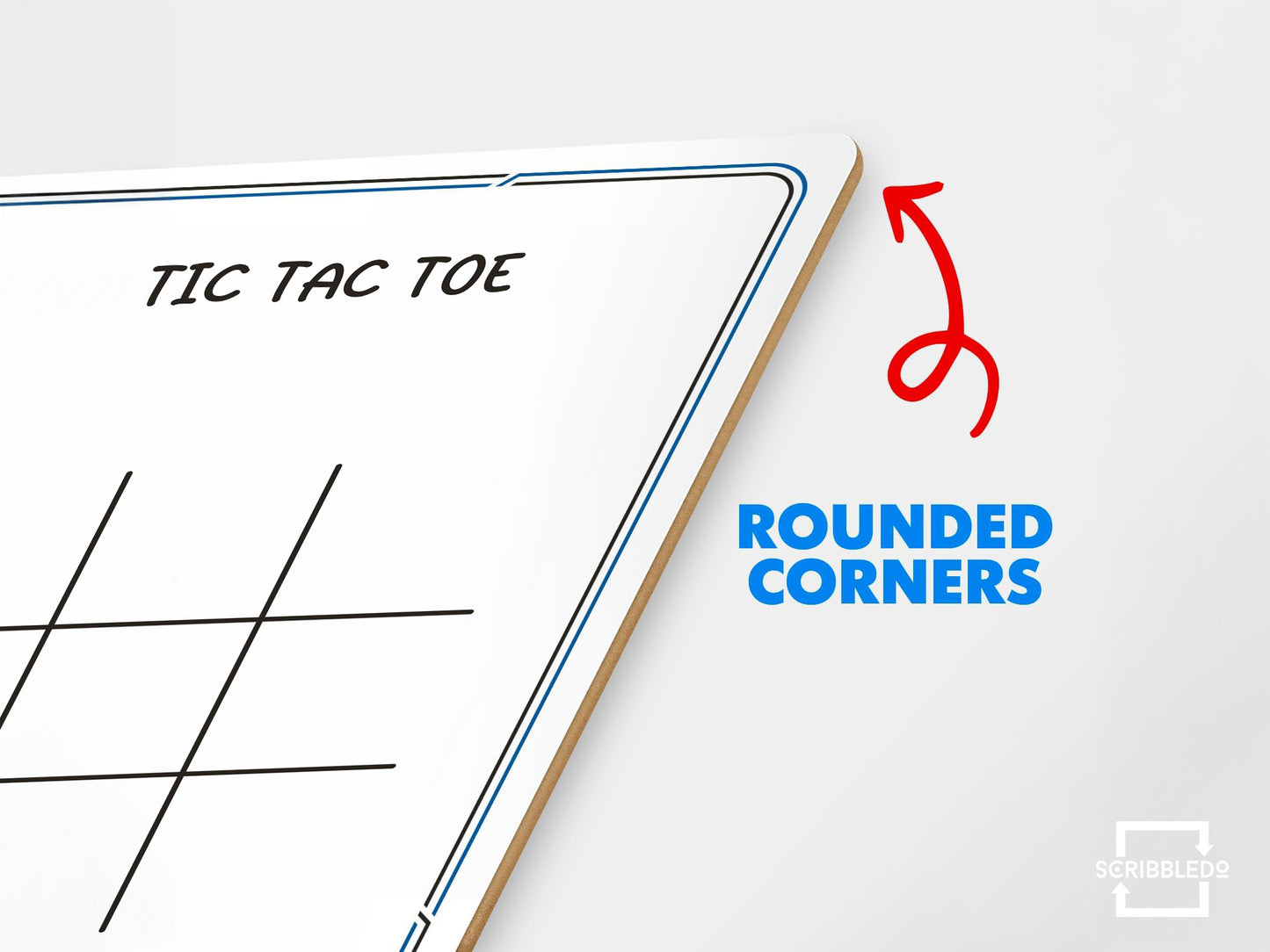Tic Toc Toe Dry Erase Board – 9x6 Reusable Whiteboard Game