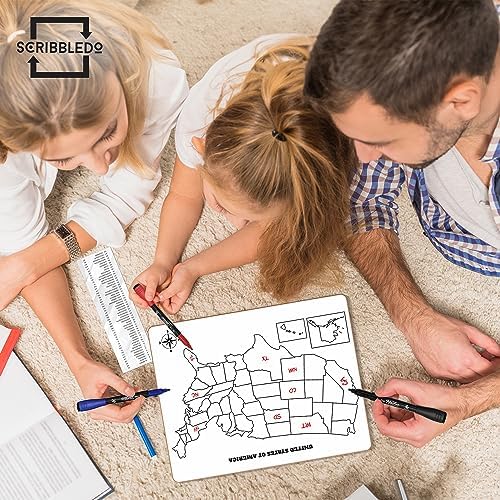 United States Map Dry Erase Board 11”x14”