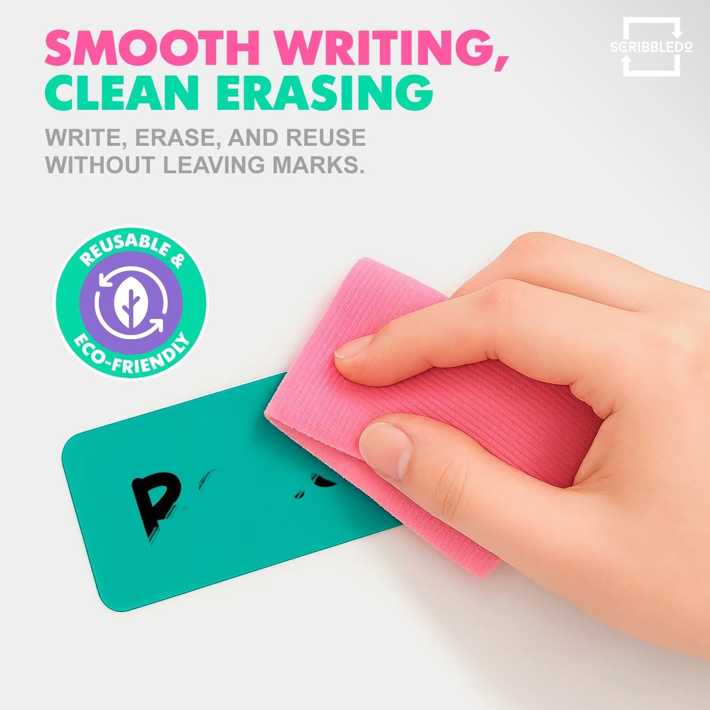 Dry Erase Colorful Magnetic Labels 3.1" x 1.2" 10 Pk