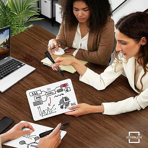 Mini White Boards 5" x7" Double Sided Dry Erase (5 Pack)