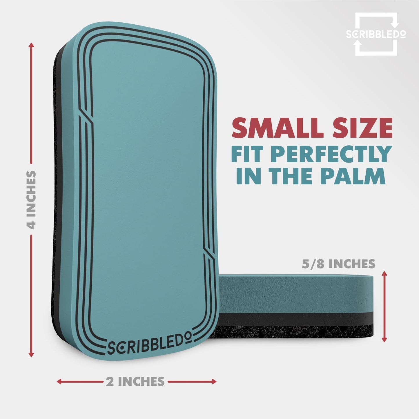 Boho Magnetic Dry Erase Eraser 2x4 Inch 4 Pack