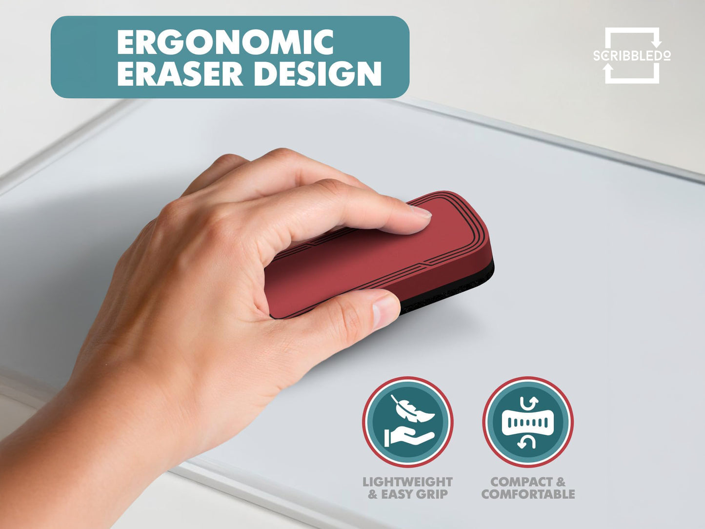 2 Pack Boho Dry Erase Erasers