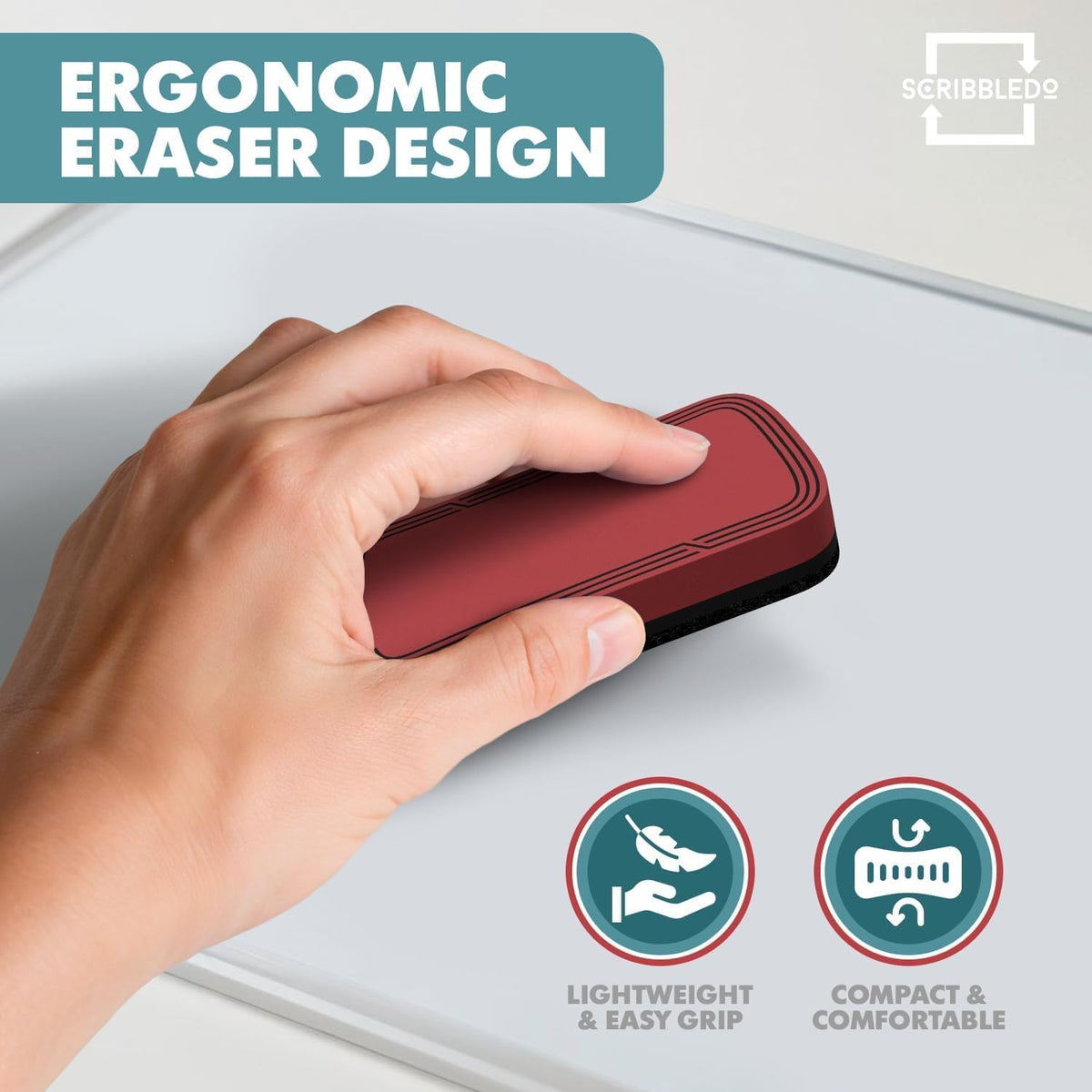 Boho Magnetic Dry Erase Eraser 2x4 Inch 4 Pack