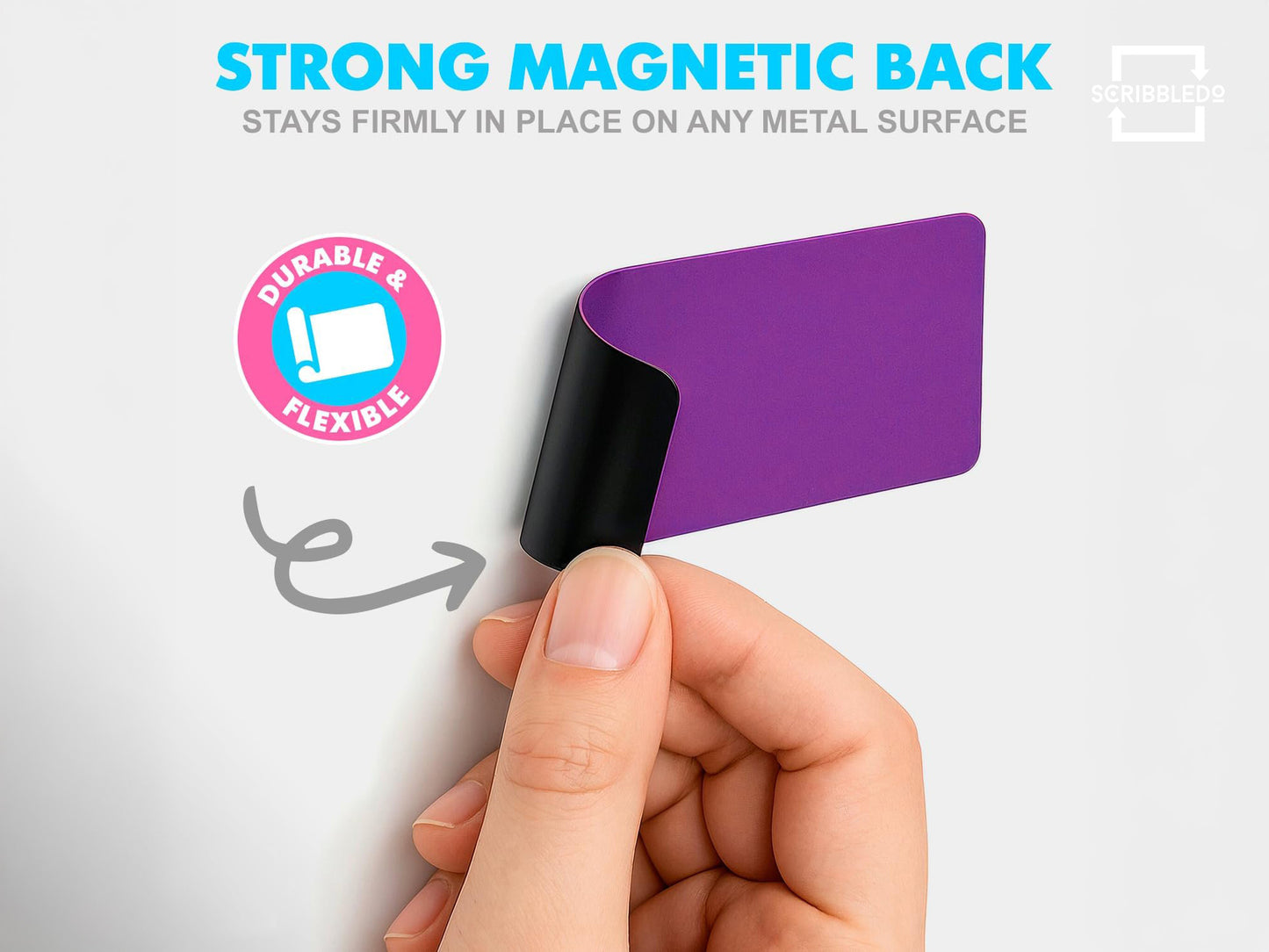 30 Pack Dry Erase Magnetic Labels – 3.1” x 1.2” Colored Writable Strips