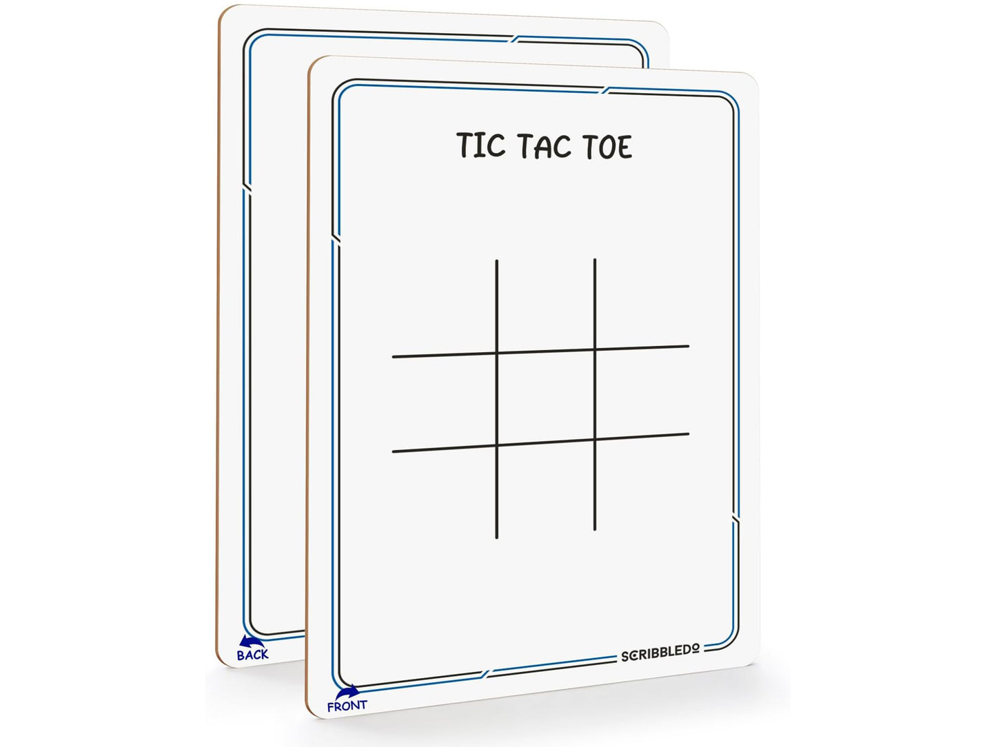 Tic Toc Toe Dry Erase Board – 9x6 Reusable Whiteboard Game