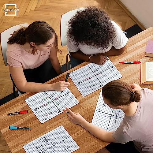 2 Pack Dry Erase XY Axis Lap Board 9”X12” Double Sided