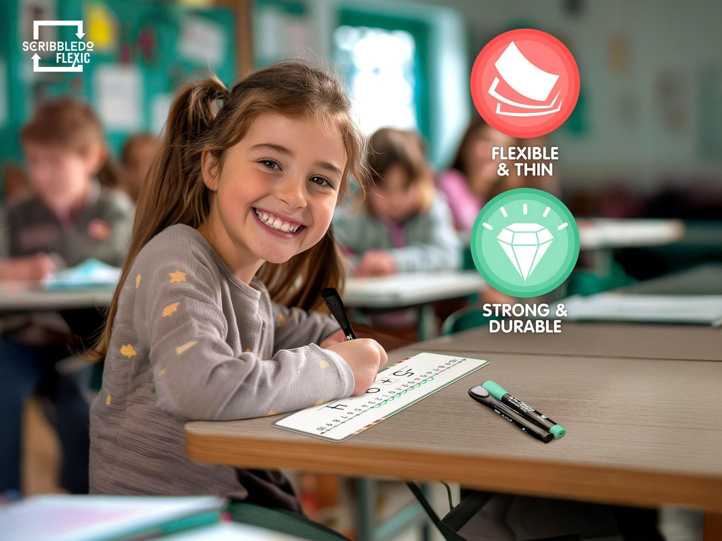 Dry Erase Flexic Negative Number Line 4"x12" (10 pc)