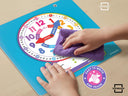 Rainbow Dry Erase Teaching Clock - 2 Markers Included