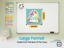 Interactive Dry Erase Teaching Clock - 2 Markers Included