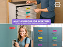 30 Pack Dry Erase Magnetic Labels – 3.1” x 1.2” Colored Writable Strips