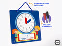 Writable Dry Erase Learning Clock - 2 Markers Included