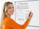Extra Fine Tip Black Dry Erase Markers 4 Pack with Magnetic Cap and Eraser Tip