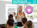 24"x30" Giant Dry Erase Notebook Magnet – Classroom Whiteboard Teaching Aid