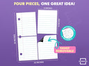24"x30" Giant Dry Erase Notebook Magnet – Classroom Whiteboard Teaching Aid