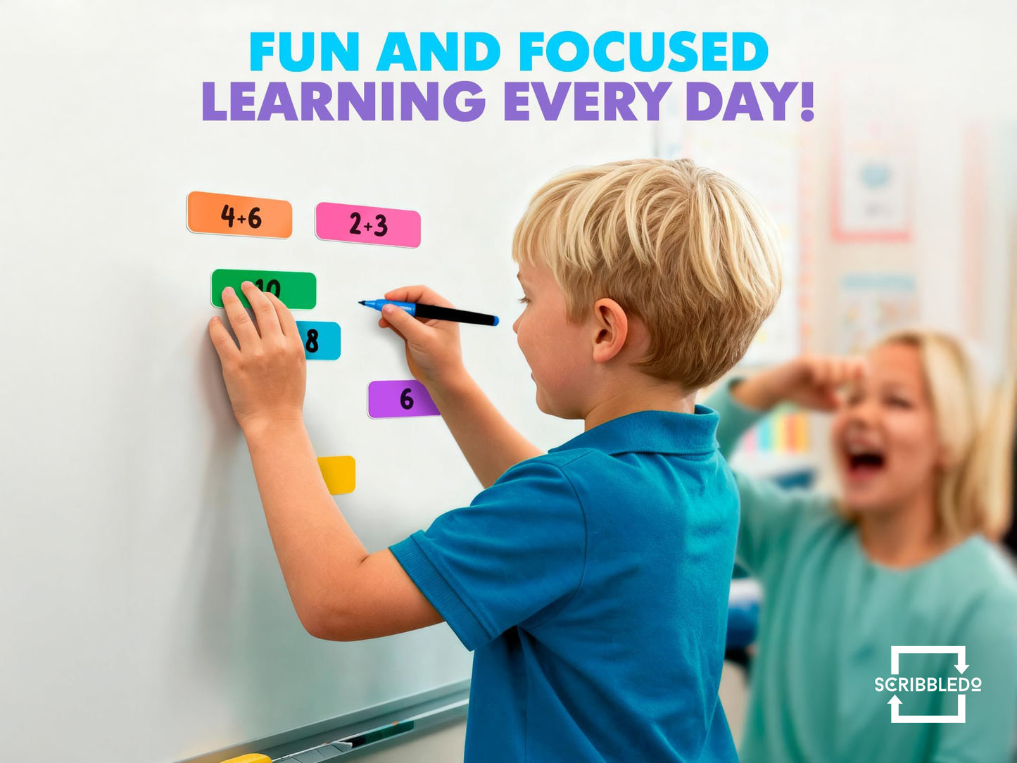 30 Pack Dry Erase Magnetic Labels – 3.1” x 1.2” Colored Writable Strips