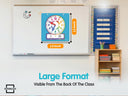 Rainbow Dry Erase Teaching Clock - 2 Markers Included
