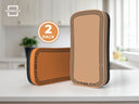 2 Pack Brown Boho Magnetic Dry Erase Erasers