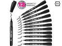 12 pack Magnetic Fine Tip Dry Erase Black Markers