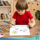 Scribbledo 6 Pack Small White Board Dry Erase Boards Classroom Pack Mini White Boards 9" x12” Personal Whiteboards
