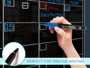 Black Magnetic Glass Whiteboard Calendar 24"x36" Monthly Planner
