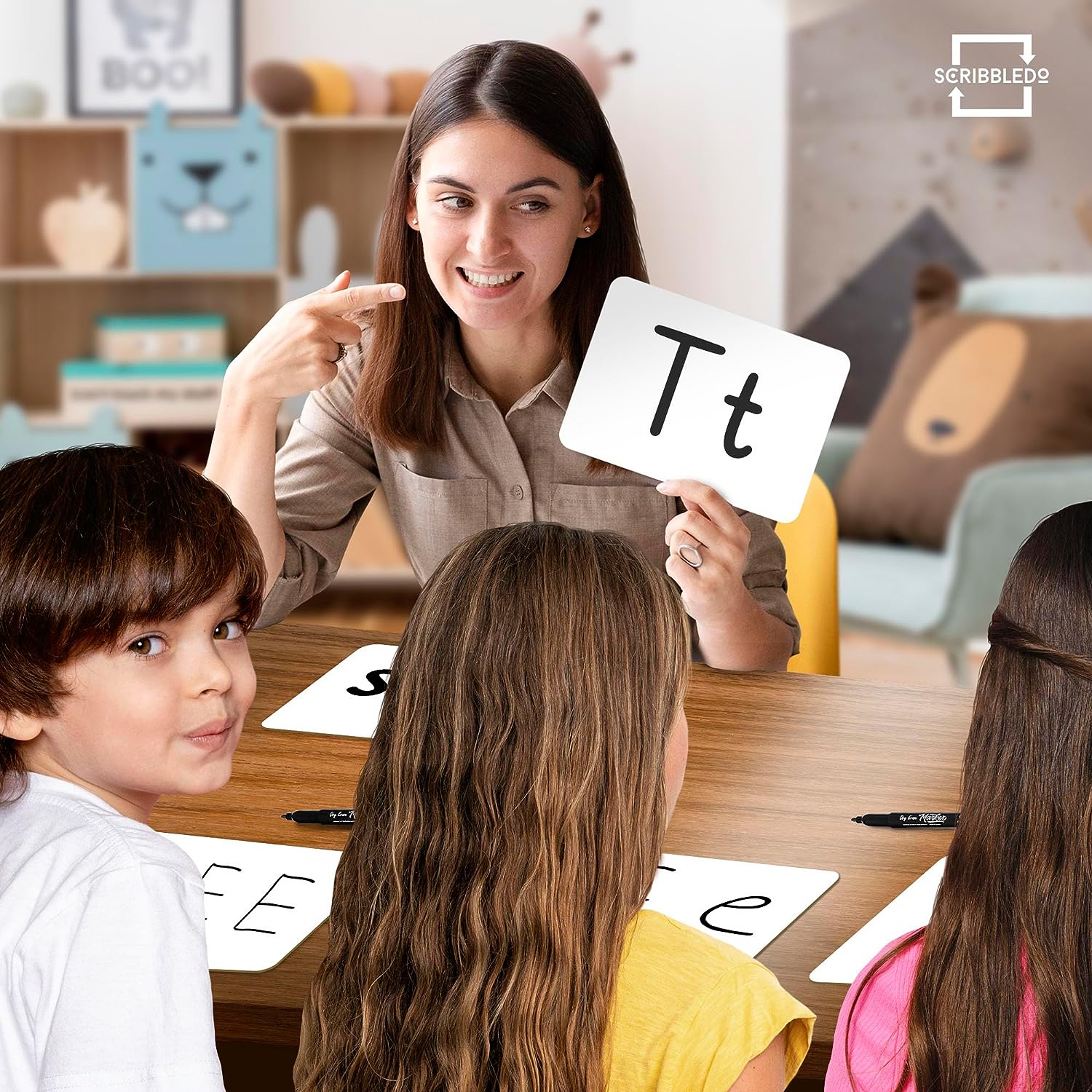 Double Sided Dry Erase Whiteboard for Classroom