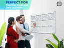 Magnetic Glass Whiteboard Calendar 24"x36" Yearly Planner