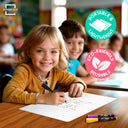 Large Grid Math Practice Flexic Dry Erase Sheet 11"x14" (10 pc)