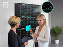 Black Glass Magnetic Quarterly Calendar Dry Erase Board – 34"x46"
