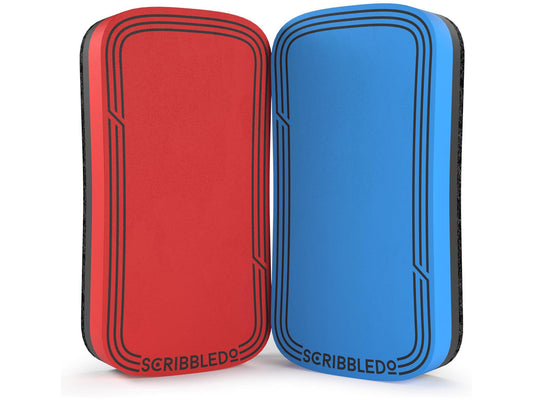 2 Pack Red & Blue Magnetic Dry Erase Erasers