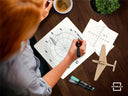 Dry Erase Circular Grid 12"x12" Board