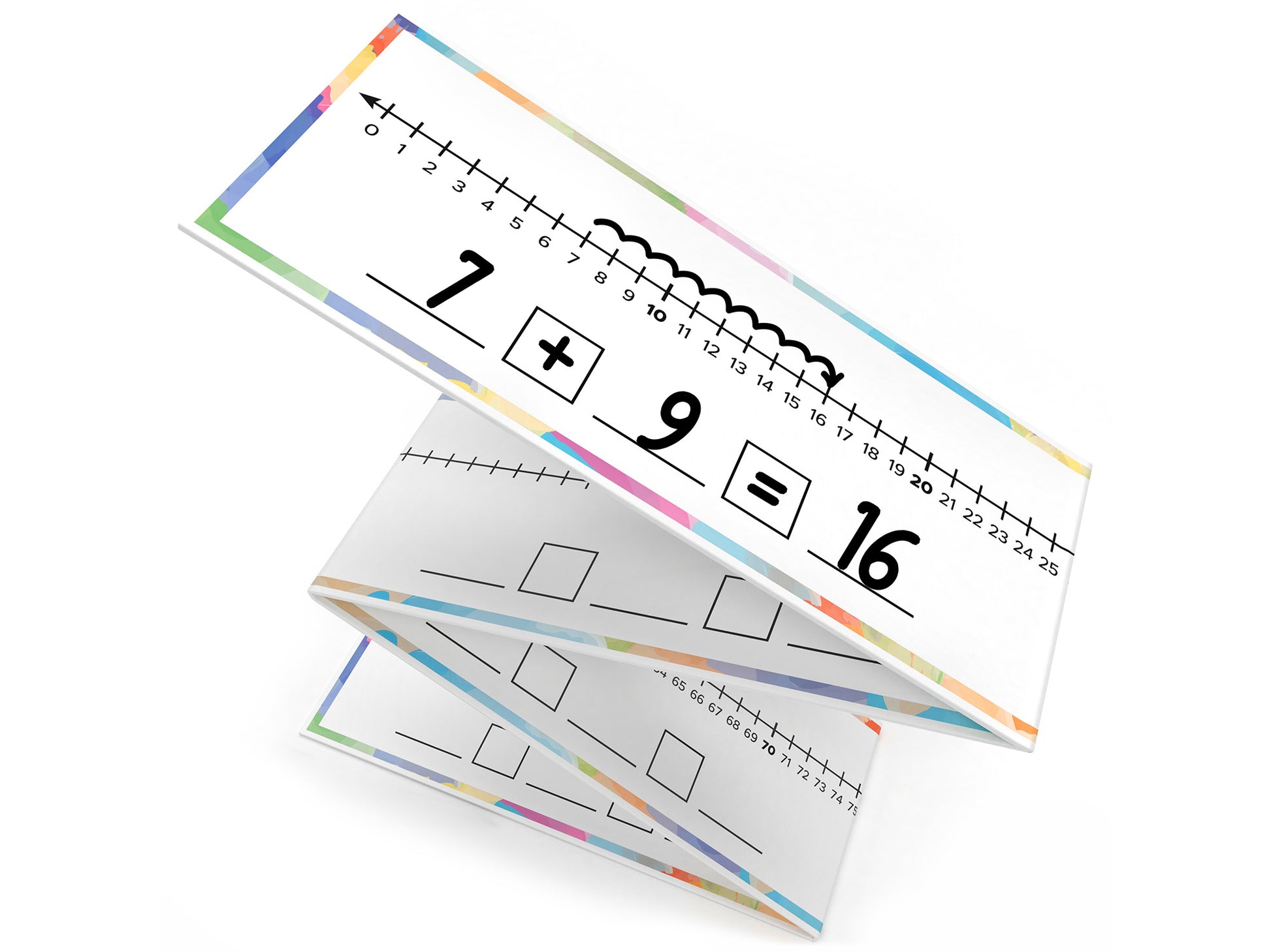 0-100 Number Line Double Sided Whiteboard 4 FT