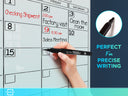 Magnetic Glass Whiteboard Calendar 24"x36" Monthly Planner