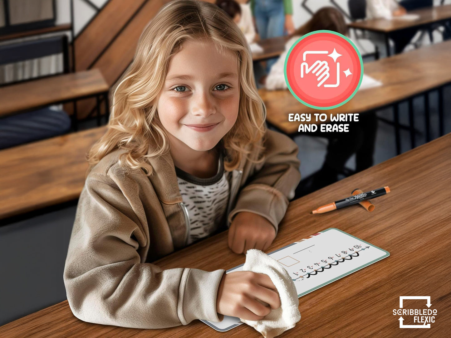 Dry Erase Flexic Negative Number Line 4"x12" (10 pc)