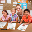 Division Practice Dry Erase Flexic Math Sheet 9"x12" (10 pc)