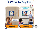 Writable Dry Erase Learning Clock - 2 Markers Included