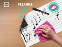 45"x17" Dry Erase Magnetic Music Staff Whiteboard