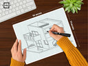 11x14 isometric grid drawing paper 