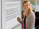 24"x30" Giant Dry Erase Writing Magnet – Classroom Whiteboard Teaching Aid