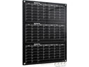 Black Glass Magnetic Quarterly Calendar Dry Erase Board – 34"x46"