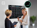 Black Magnetic Glass Whiteboard Calendar 24"x36" Monthly Planner