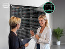 Black Magnetic Glass Whiteboard Calendar 34"x46" Yearly Planner