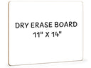 Double Sided Dry Erase Whiteboard 11"x14"