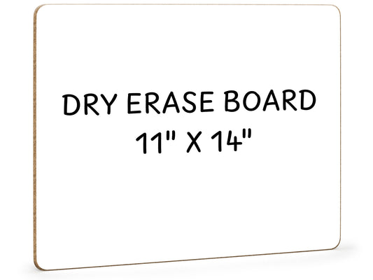 Double Sided Dry Erase Whiteboard 11"x14"