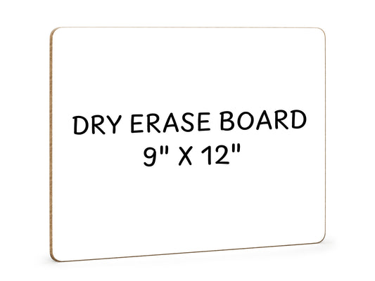 Dry Erase Whiteboard 9"x12"