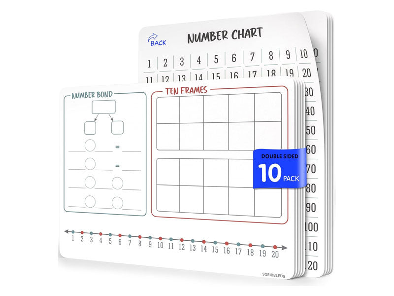 Number Bonds Dry Erase Flexic Sheet 9"x12" (10 pc)